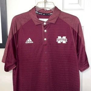 Mississippi State Adidas Climalite Polo Size L